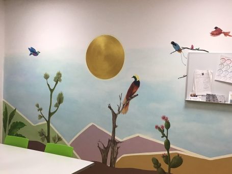 Zen Garten Wandmalerei von Sorina M. Grigore