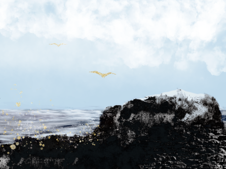 Küstenidyll Digitale Kunst von Sorina M. Grigore